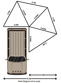 2.7m 30 Second Wing Awning - Original (Large)-2