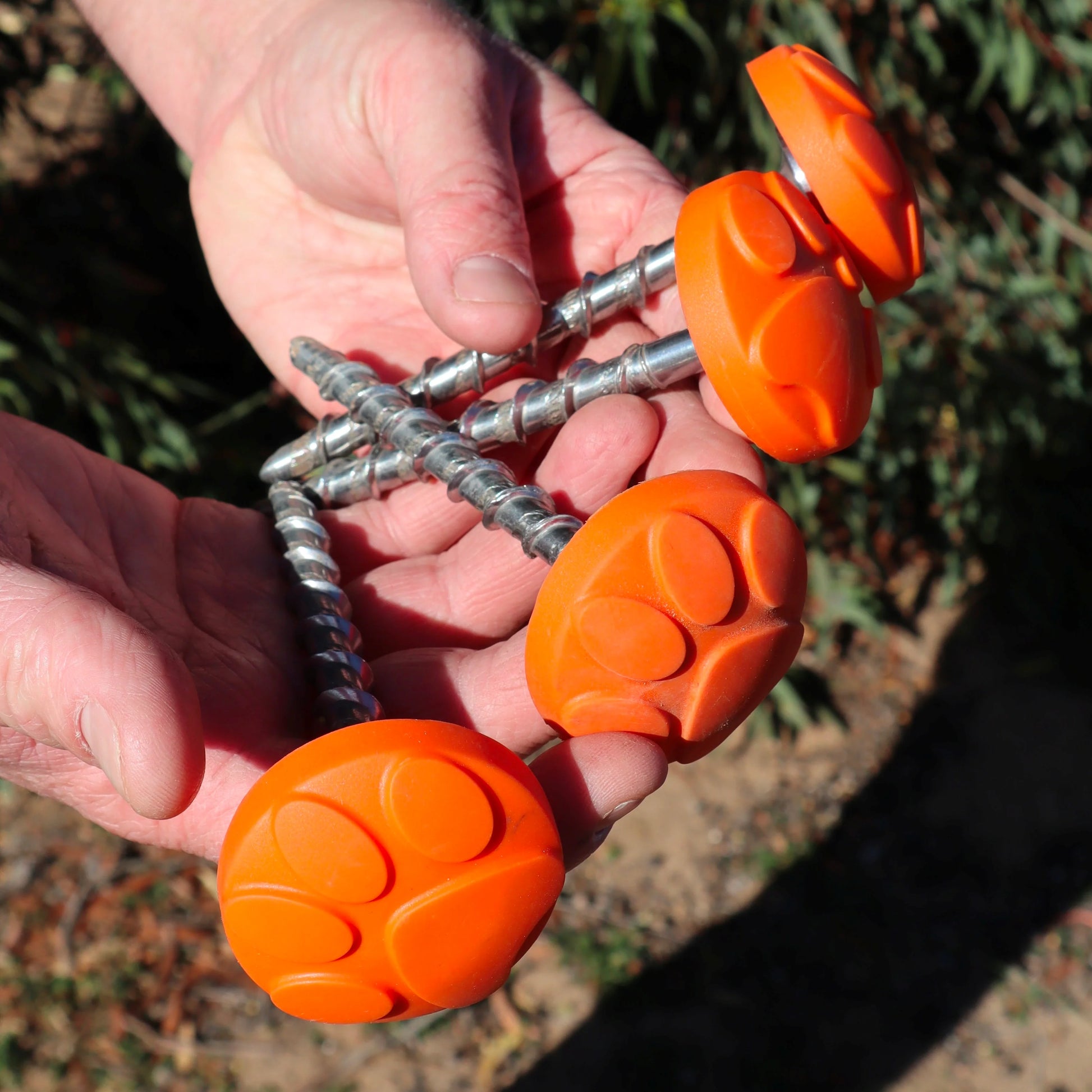 Ground Puppy® Screw-In Mat Pegs with Safety Cap 120mm | Caravan Mat & Groundsheet Pegs  - Sold Each-2
