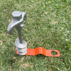 Big Dog Screw-In Pegs™ (350mm) | Soft Ground & Mud Anchoring Pegs  - Sold Each-4